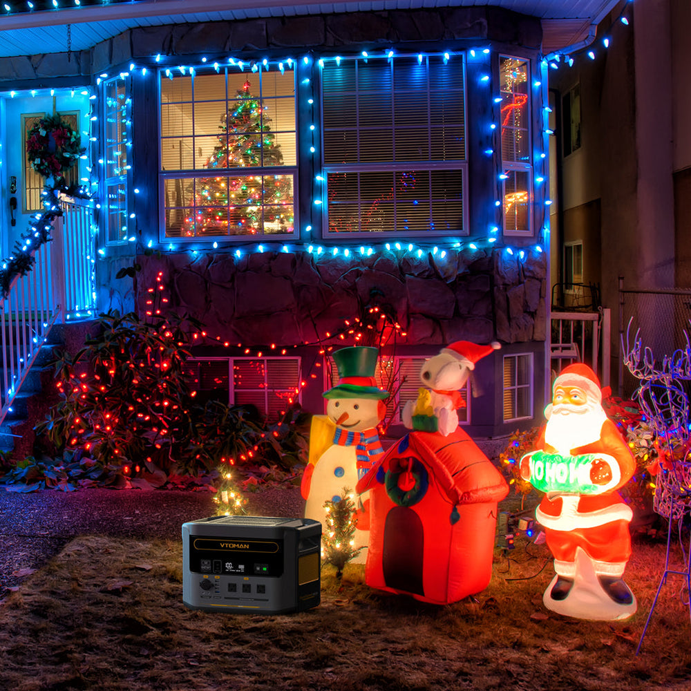 Tragbare Powerstation: Versorgen Sie Ihre Weihnachtsbeleuchtung mit St – VTOMAN DE