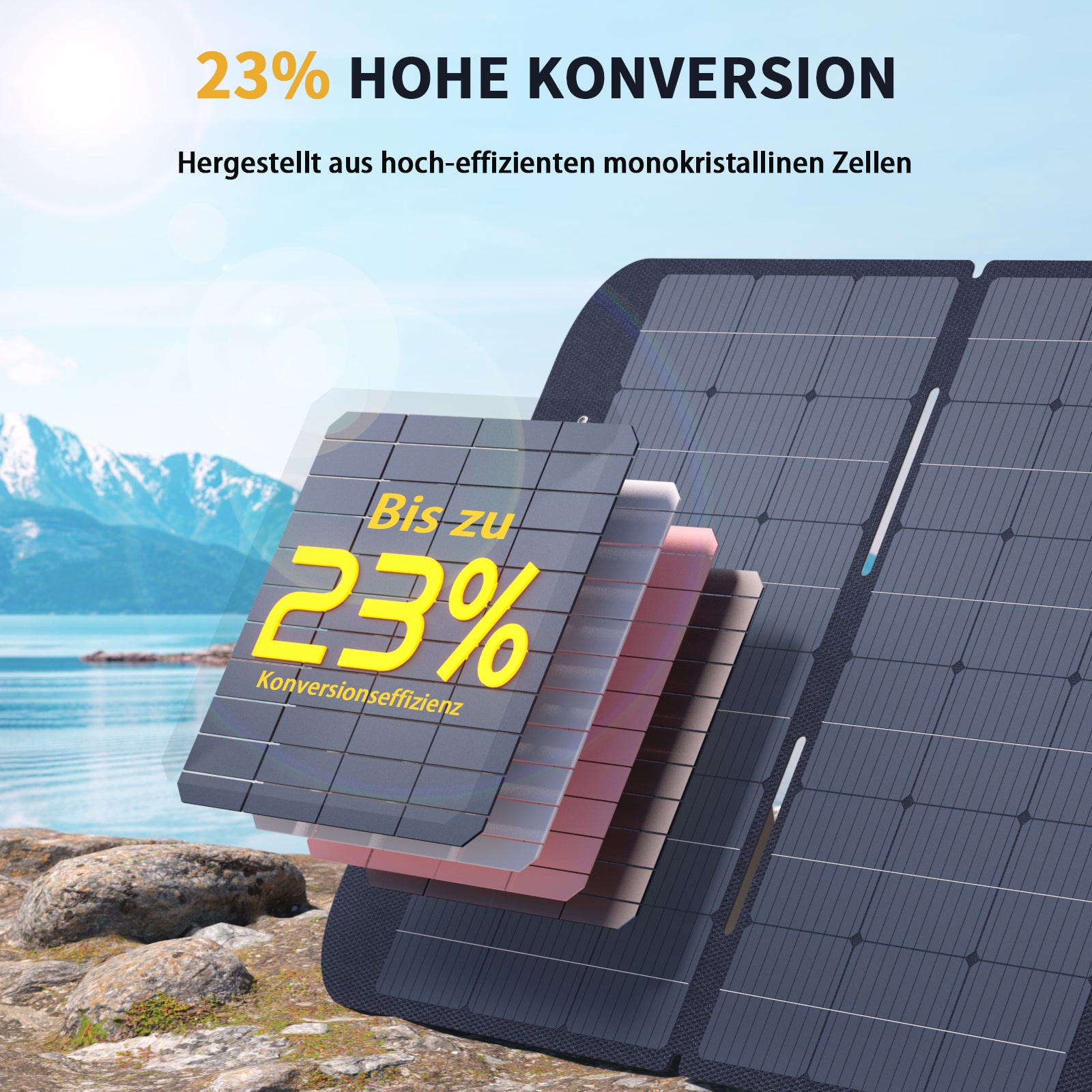 VTOMAN 400W Faltbares tragbares Solarpanel