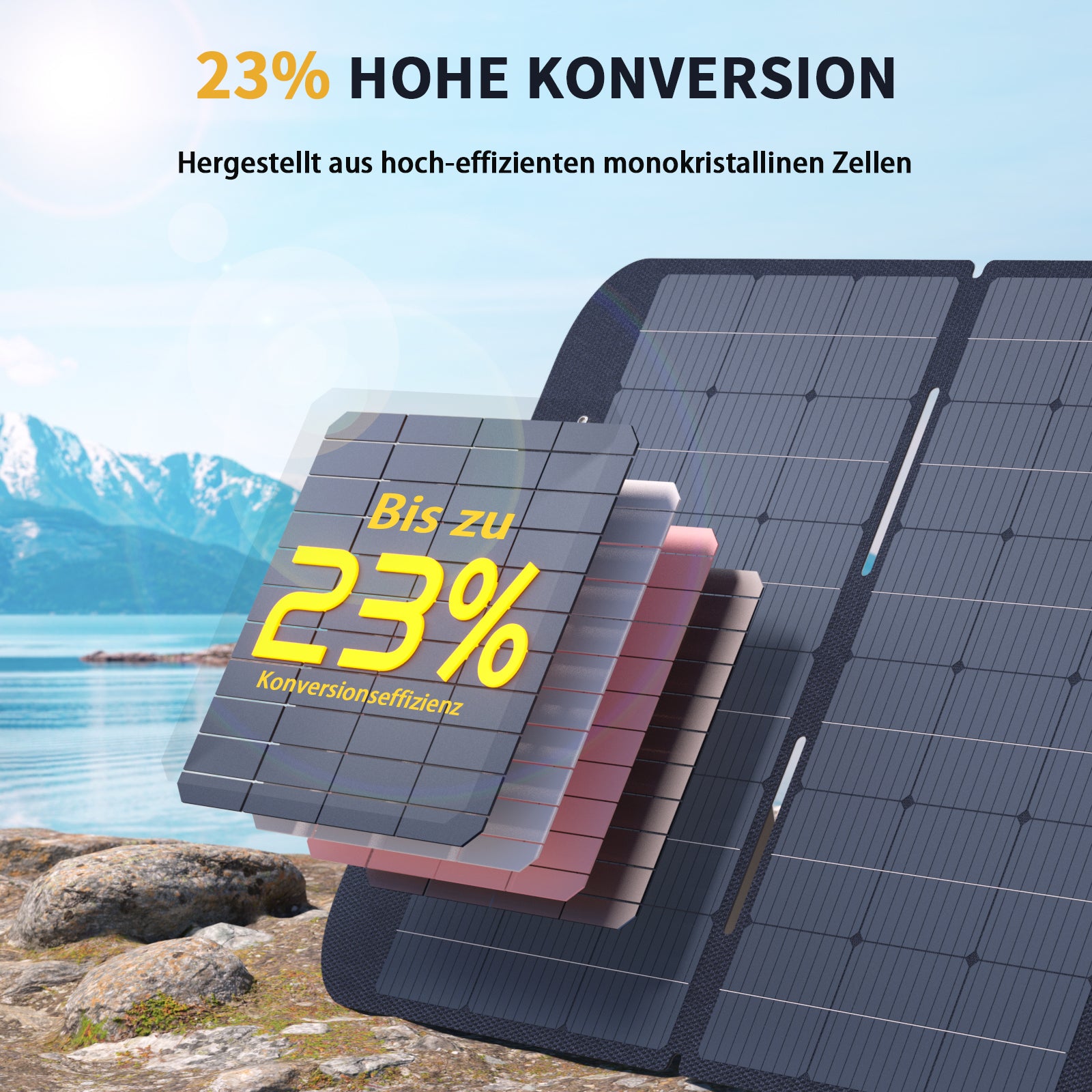 VTOMAN 110W Faltbares tragbares Solarpanel