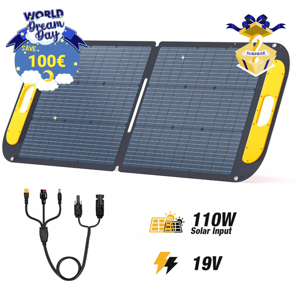 VTOMAN 110W Faltbares tragbares Solarpanel