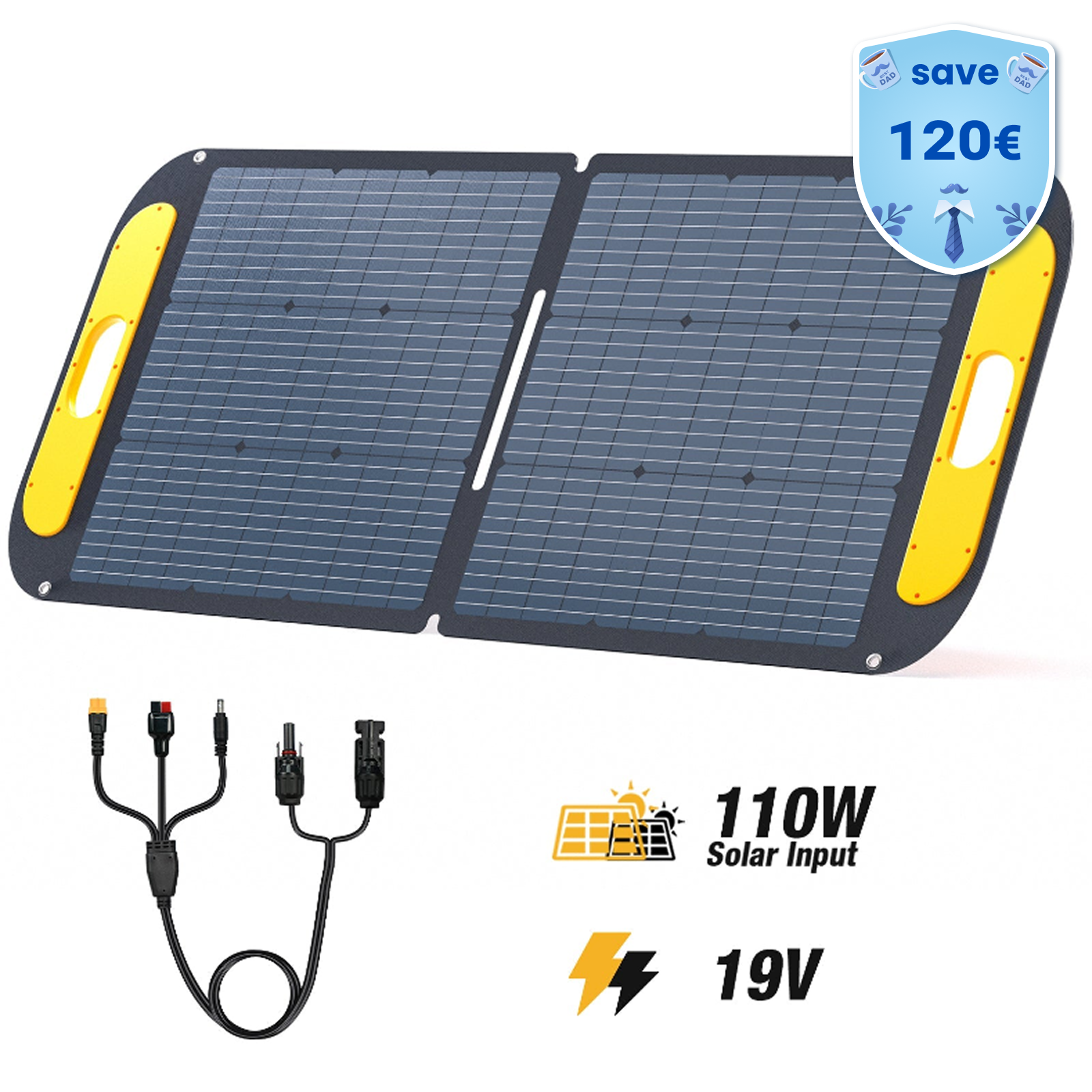 VTOMAN 110W Faltbares tragbares Solarpanel