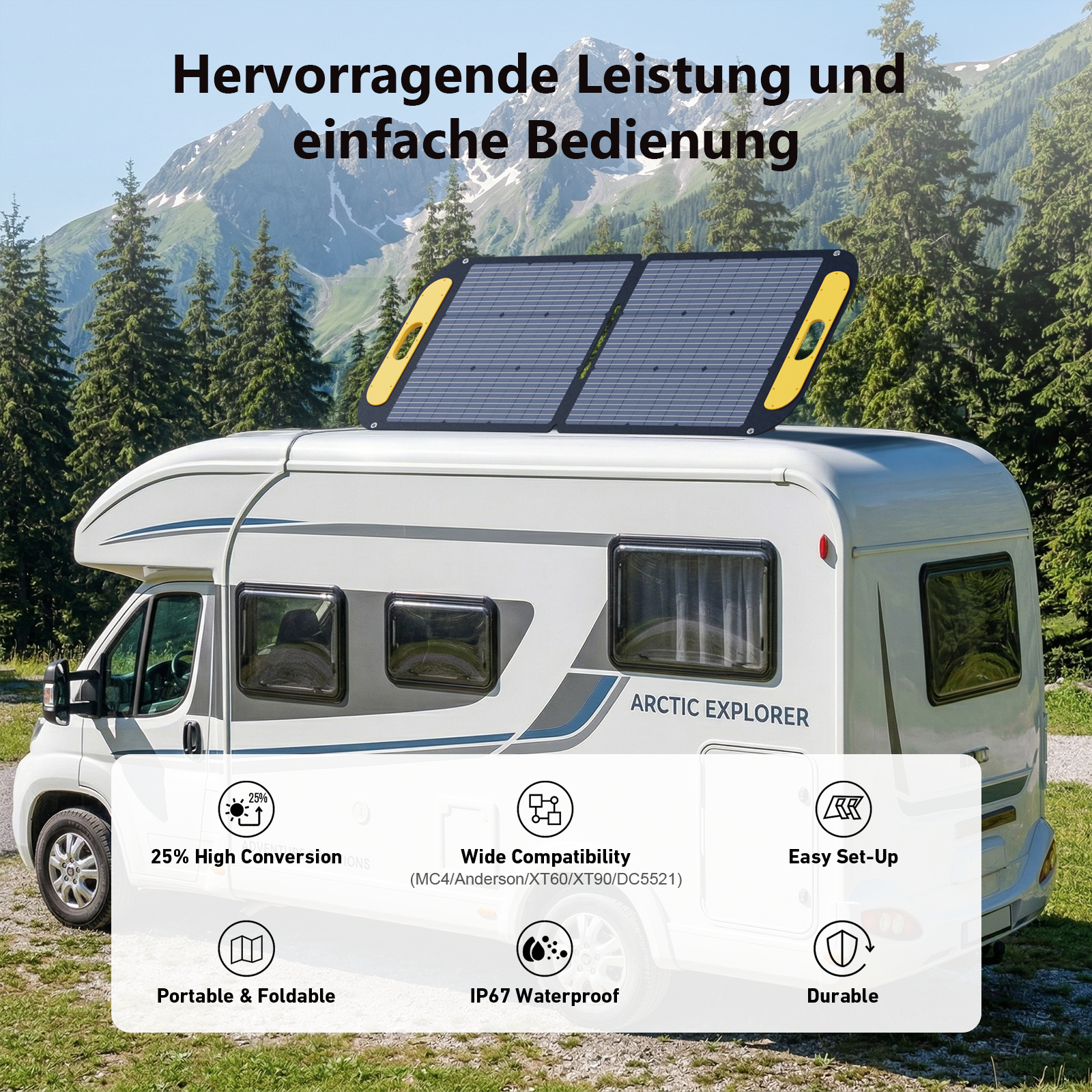 VTOMAN 110 W Leichtes Faltbares Solarpanel