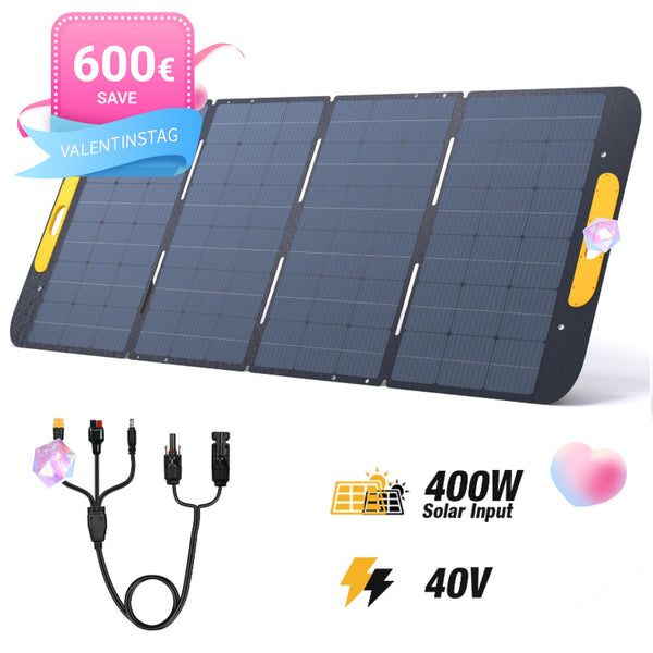 VTOMAN 400W Faltbares tragbares Solarpanel