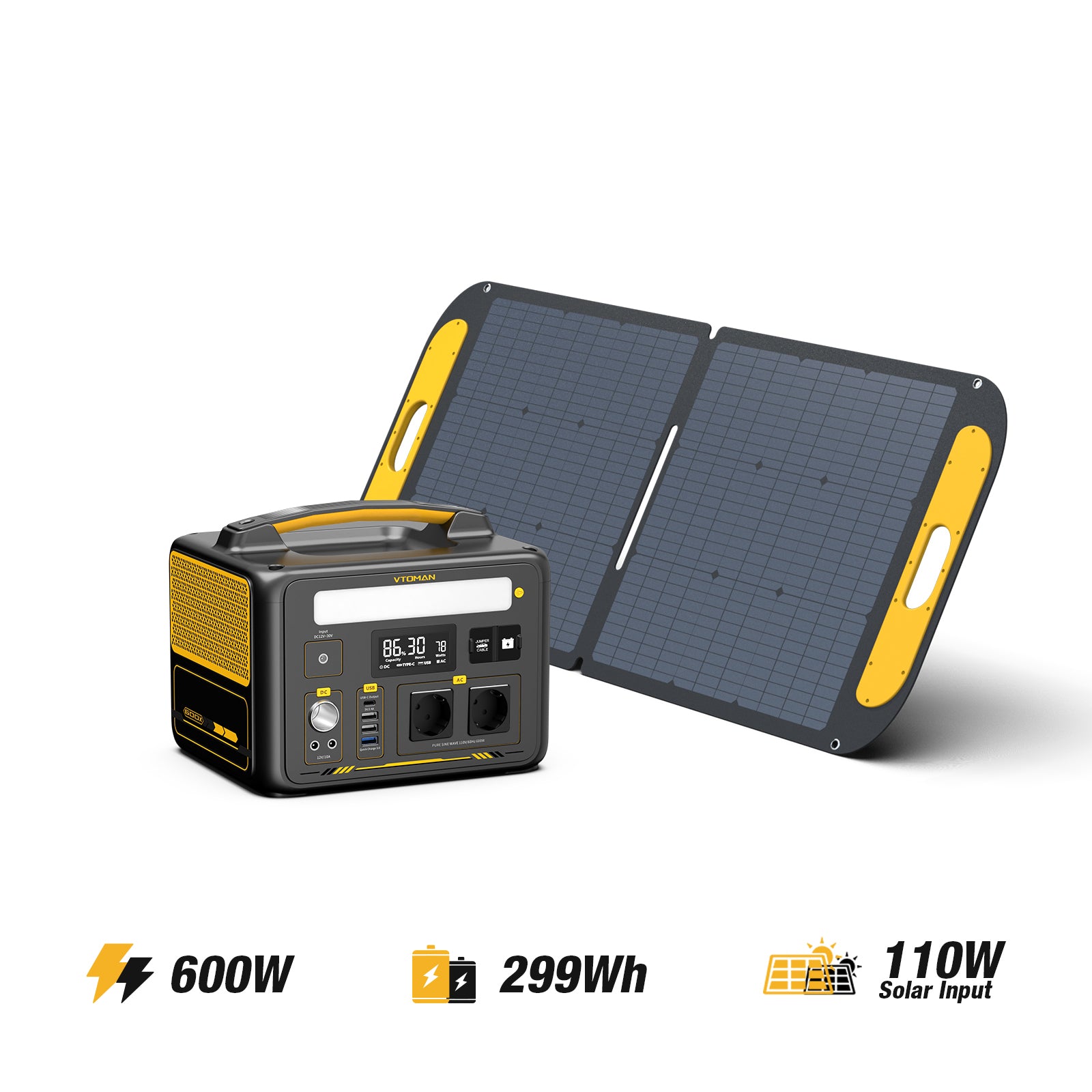 Jump 600W/299Wh 110W Solargenerator