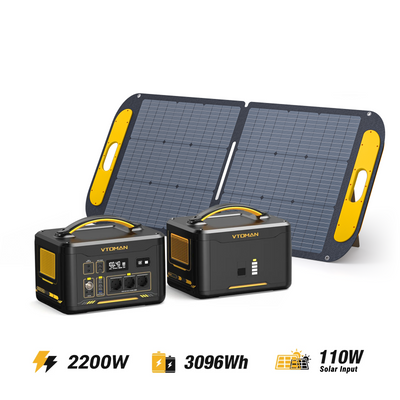 Générateur solaire VTOMAN Jump 2200/3096 Wh 110 W