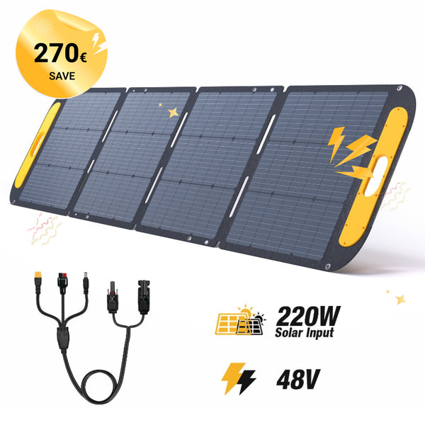 VTOMAN 220W Pro Faltbares tragbares Solarpanel