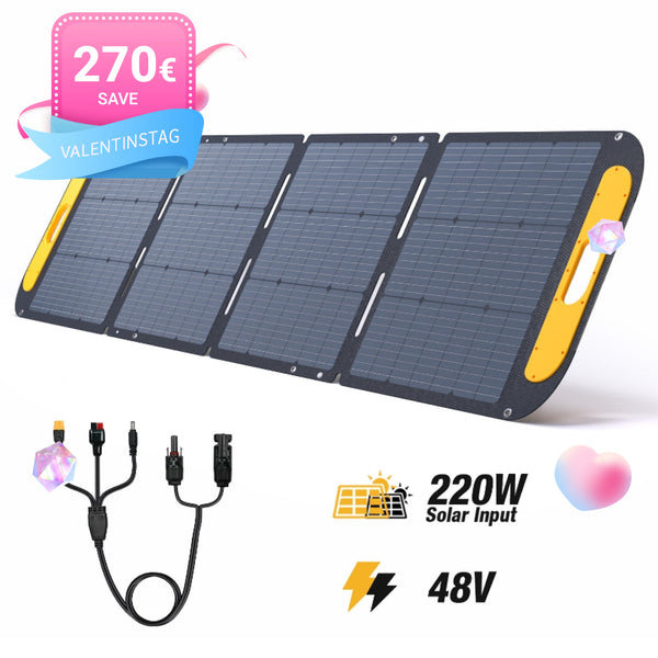 VTOMAN 220W Pro Faltbares tragbares Solarpanel