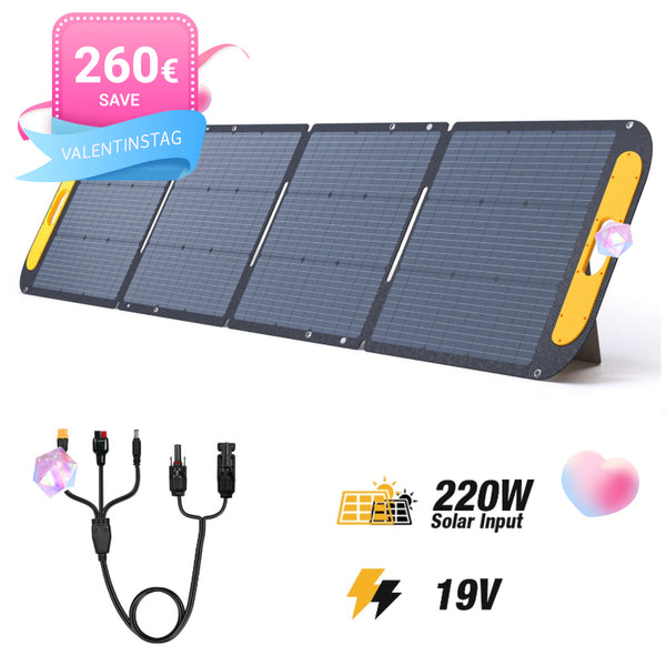 VTOMAN 220W Faltbares tragbares Solarpanel