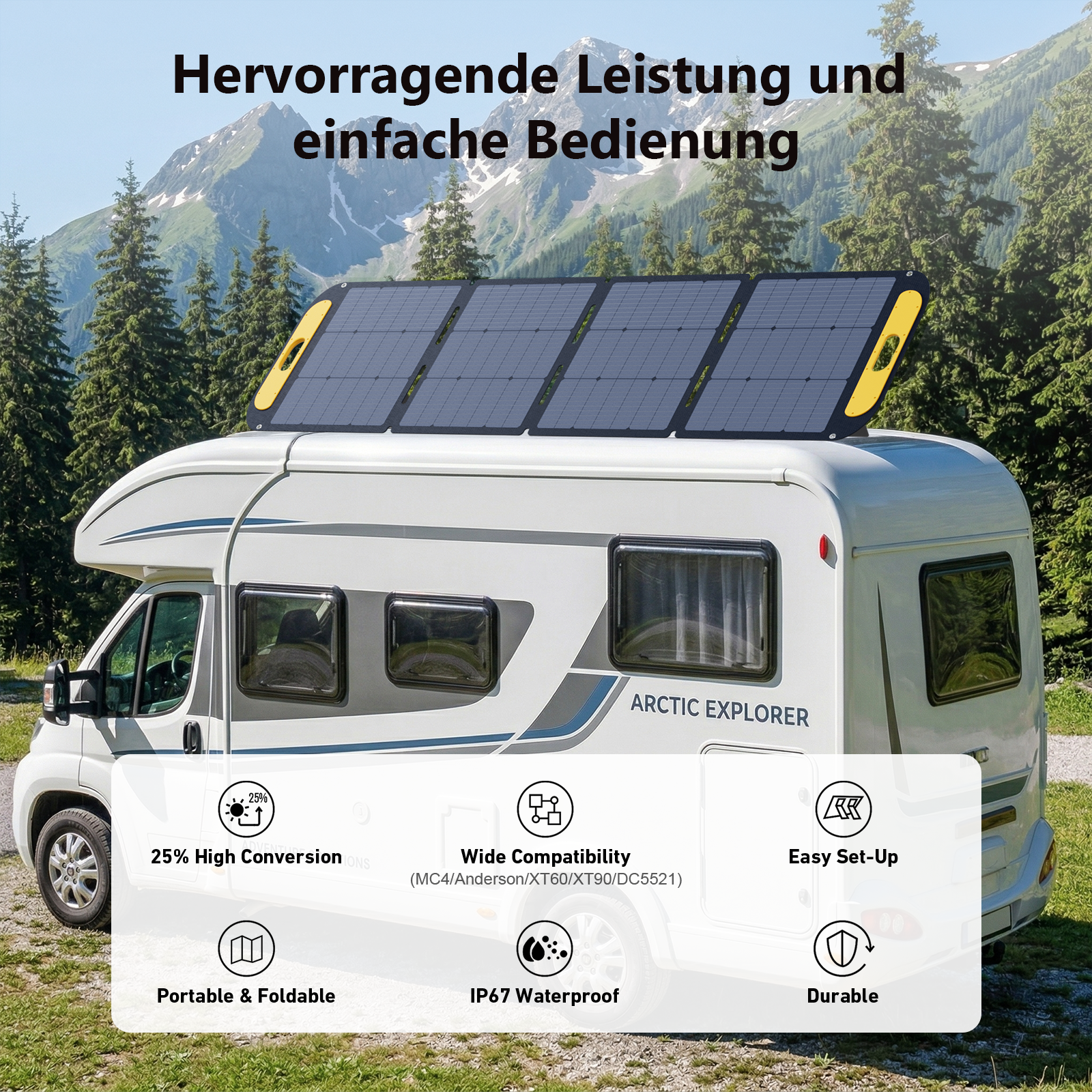 VTOMAN 200 W Leichtes Faltbares Solarpanel