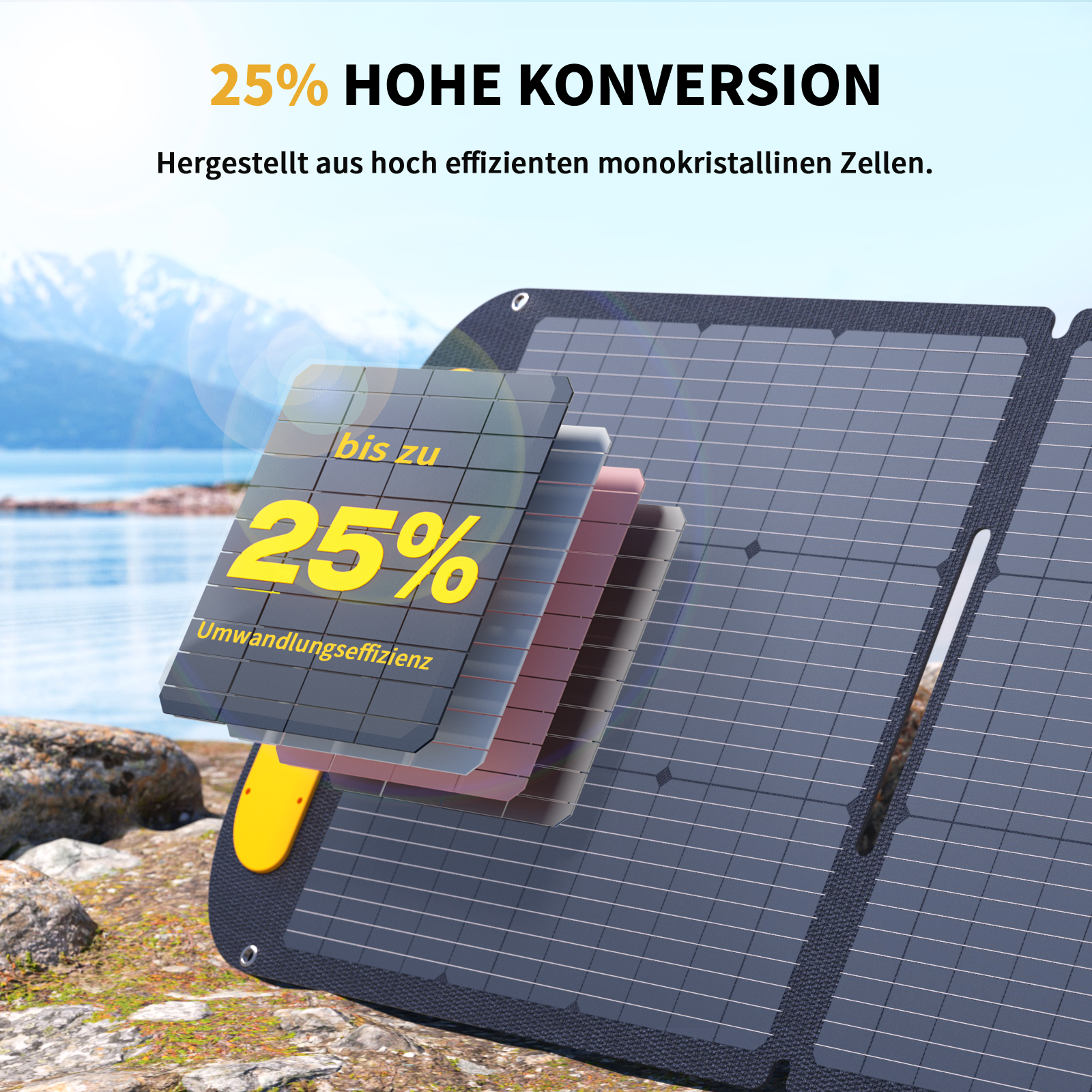 VTOMAN 200W Pro Faltbares tragbares Solarpanel