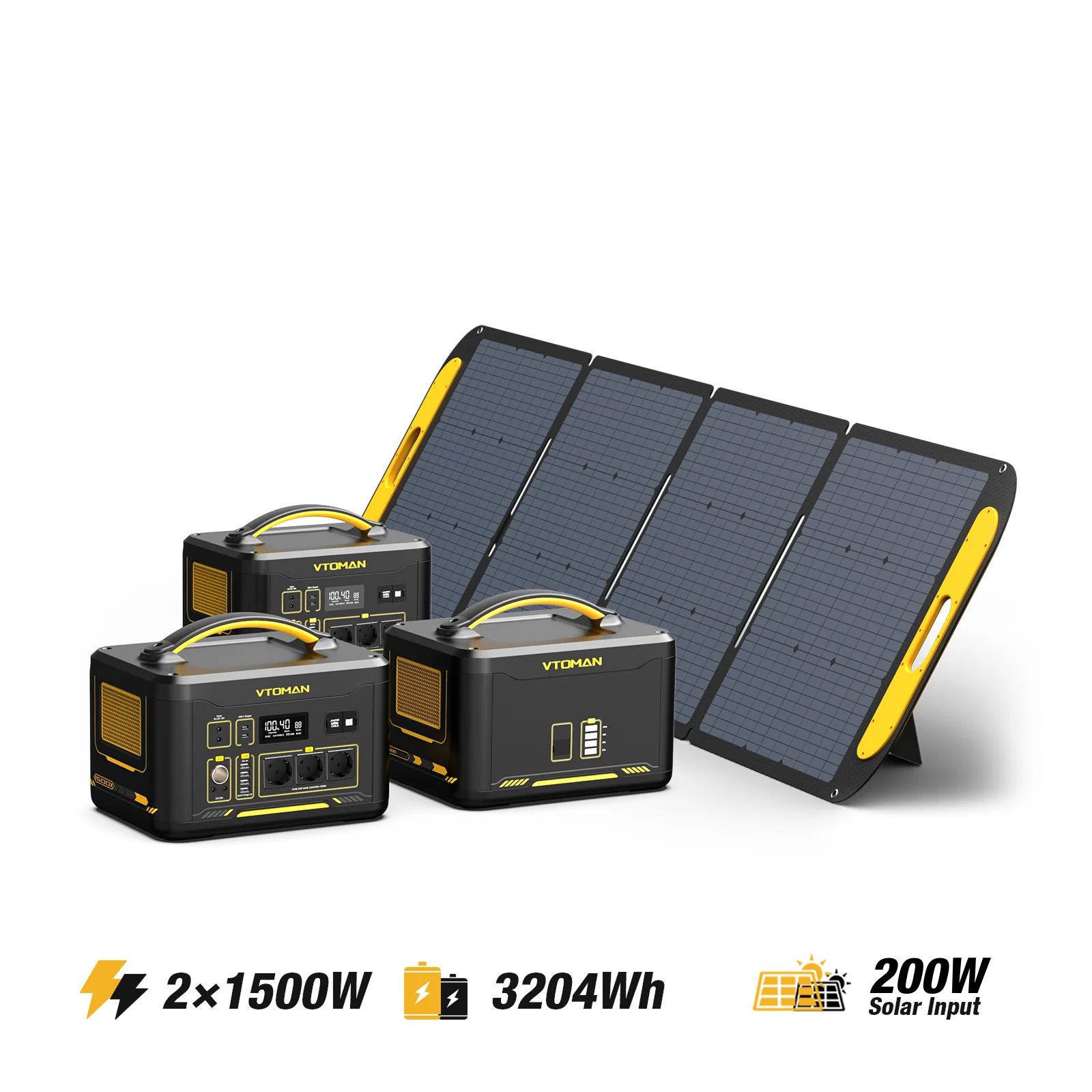 Jump 1500W/3204Wh 200W Solargenerator