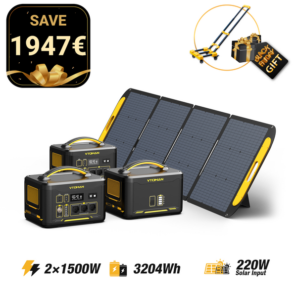 Jump 1500W/3204Wh 220W Solargenerator