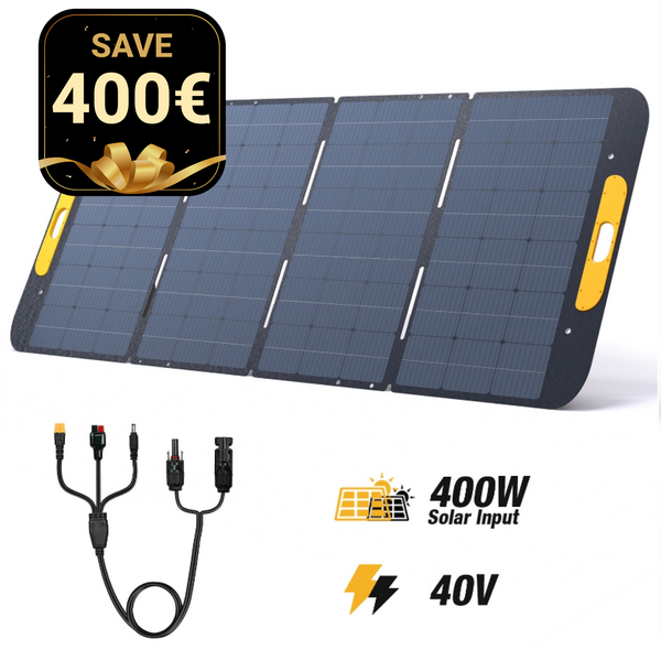 VTOMAN 400W Faltbares tragbares Solarpanel