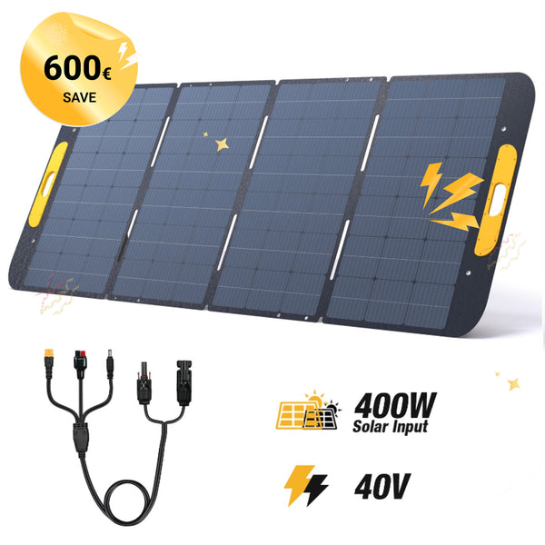 VTOMAN 400W Faltbares tragbares Solarpanel