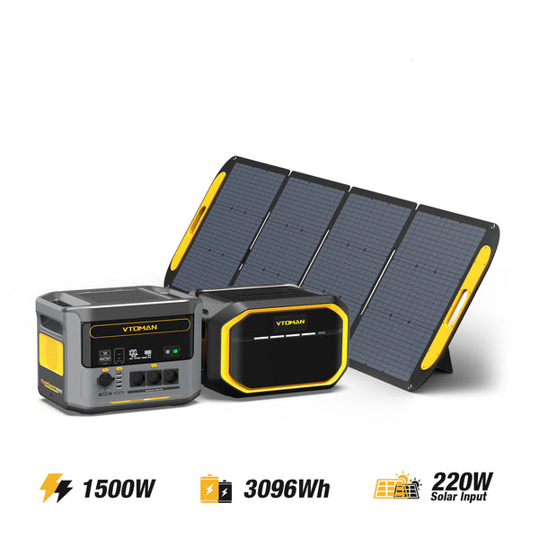 Bundle FlashSpeed 1500/3096Wh Zusatzbatterie 220W Solargenerator