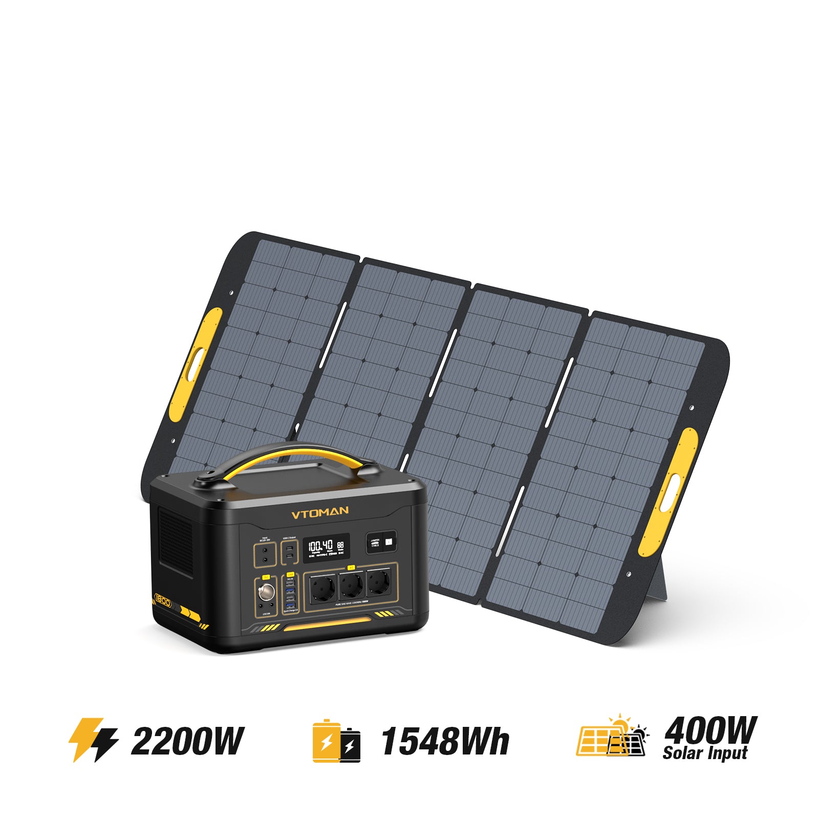 Jump 2200W/1548Wh  400W Solargenerator