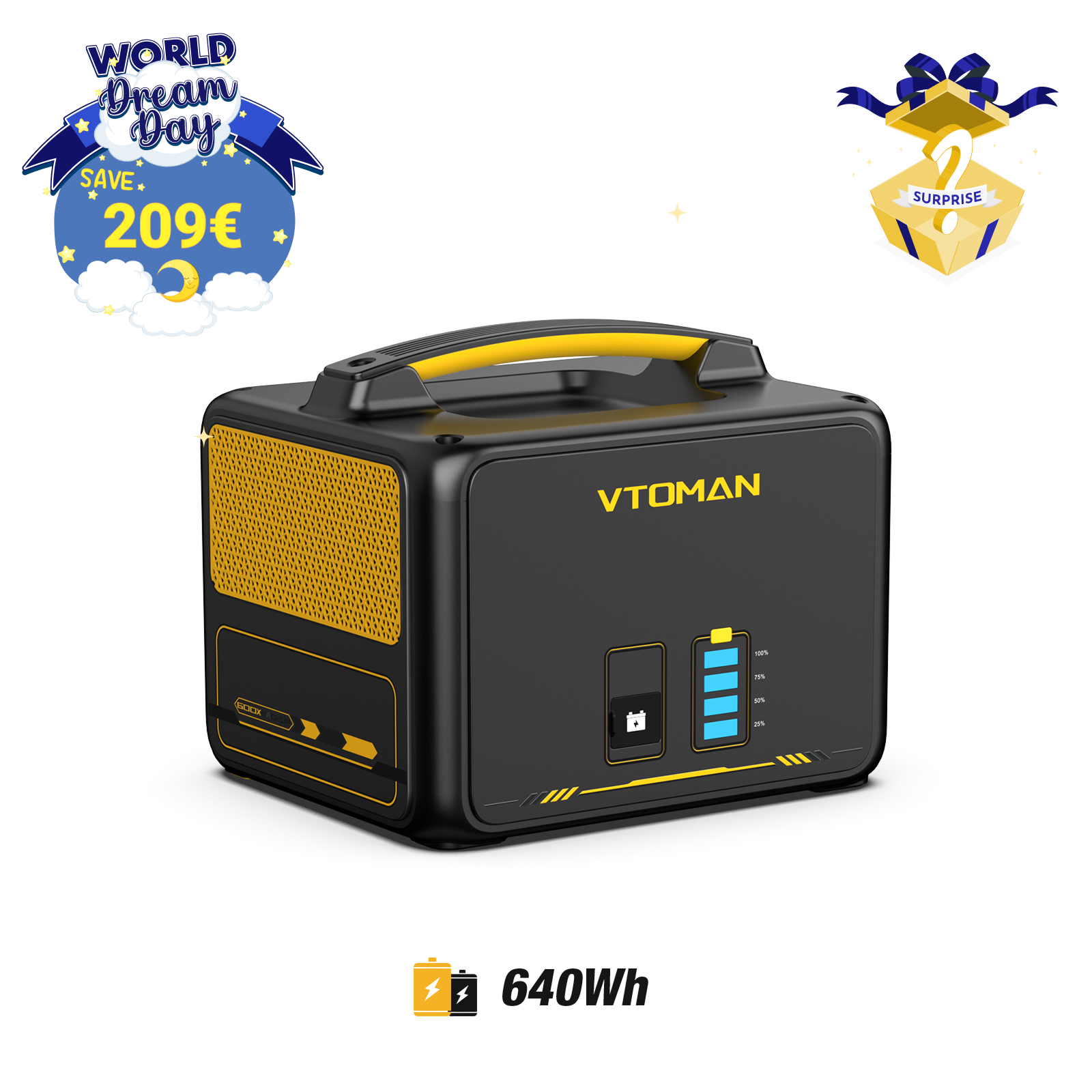 VTOMAN 640Wh Zusatzbatterie