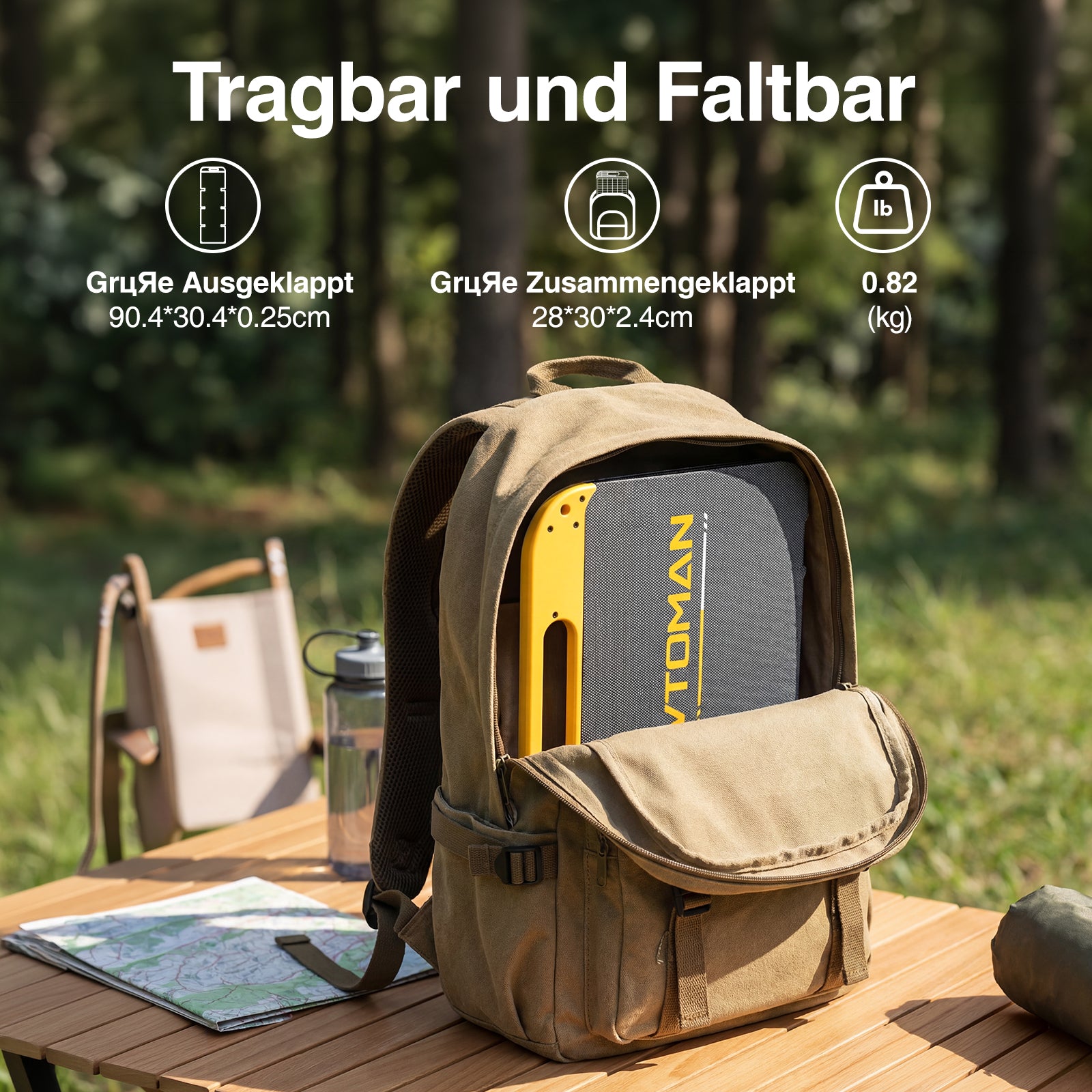 VTOMAN 40W Faltbares Tragbares Solarpanel