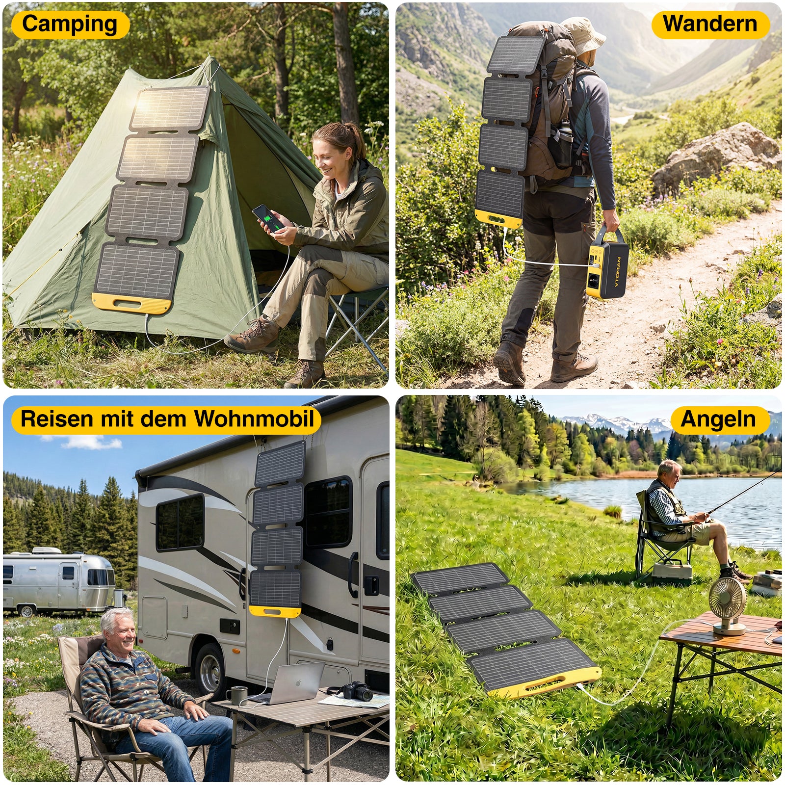 VTOMAN 40W Faltbares Tragbares Solarpanel