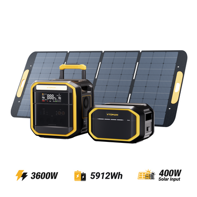 VTOMAN FlashSpeed Pro 3600/5912Wh 400W Solargenerator