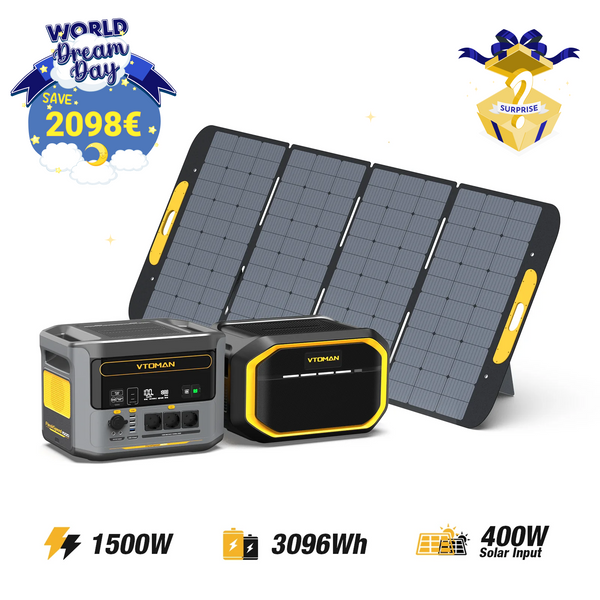 Bundle FlashSpeed 1500/3096Wh Zusatzbatterie 400W Solargenerator