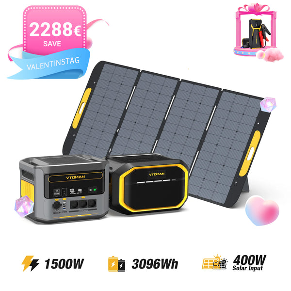 Bundle FlashSpeed 1500/3096Wh Zusatzbatterie 400W Solargenerator