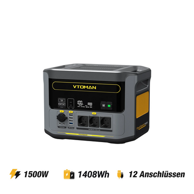 VTOMAN FlashSpeed 1500 Tragbare Powerstation 1408Wh