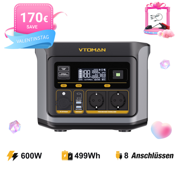 VTOMAN FlashSpeed 600 Tragbare Powerstation