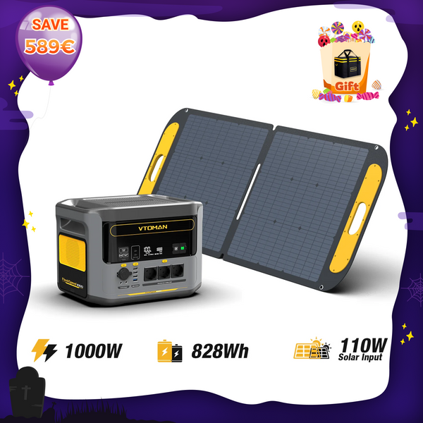 FlashSpeed 1000W/828Wh 110W Solar Generator