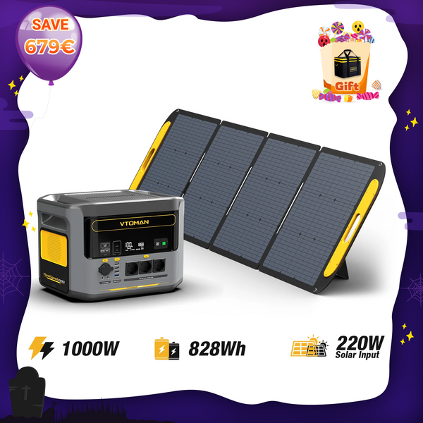 FlashSpeed 1000W/828Wh 220W Solar Generator