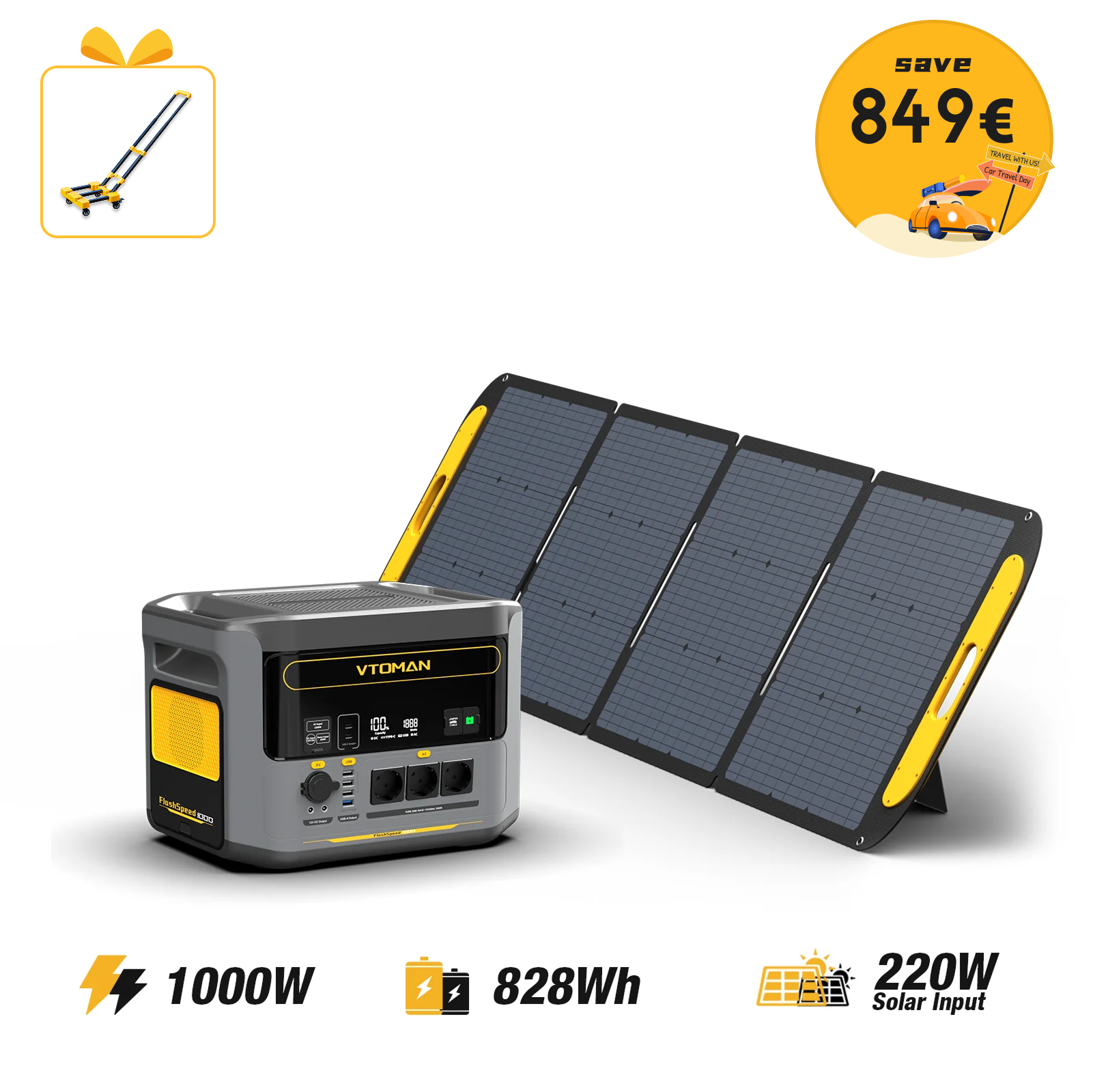 VTOMAN FlashSpeed 1000 Tragbare Powerstation