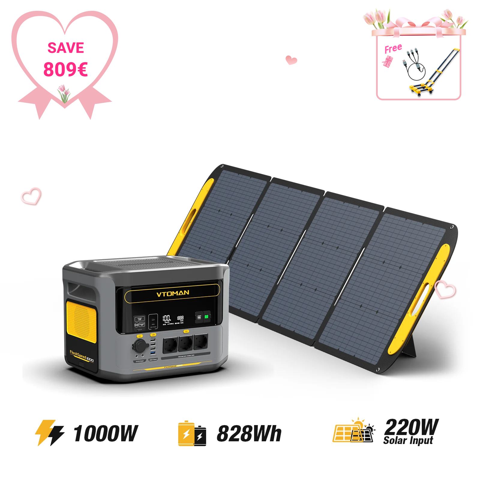 VTOMAN FlashSpeed 1000 Tragbare Powerstation