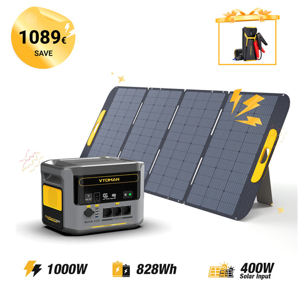 FlashSpeed 1000W/828Wh 400W Solar Generator