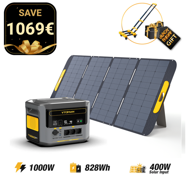 FlashSpeed 1000W/828Wh 400W Solar Generator