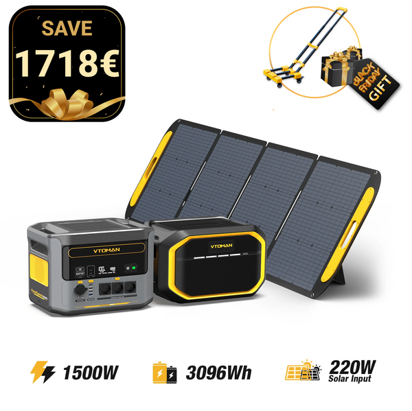 Bundle FlashSpeed 1500/3096Wh Zusatzbatterie 220W Solargenerator