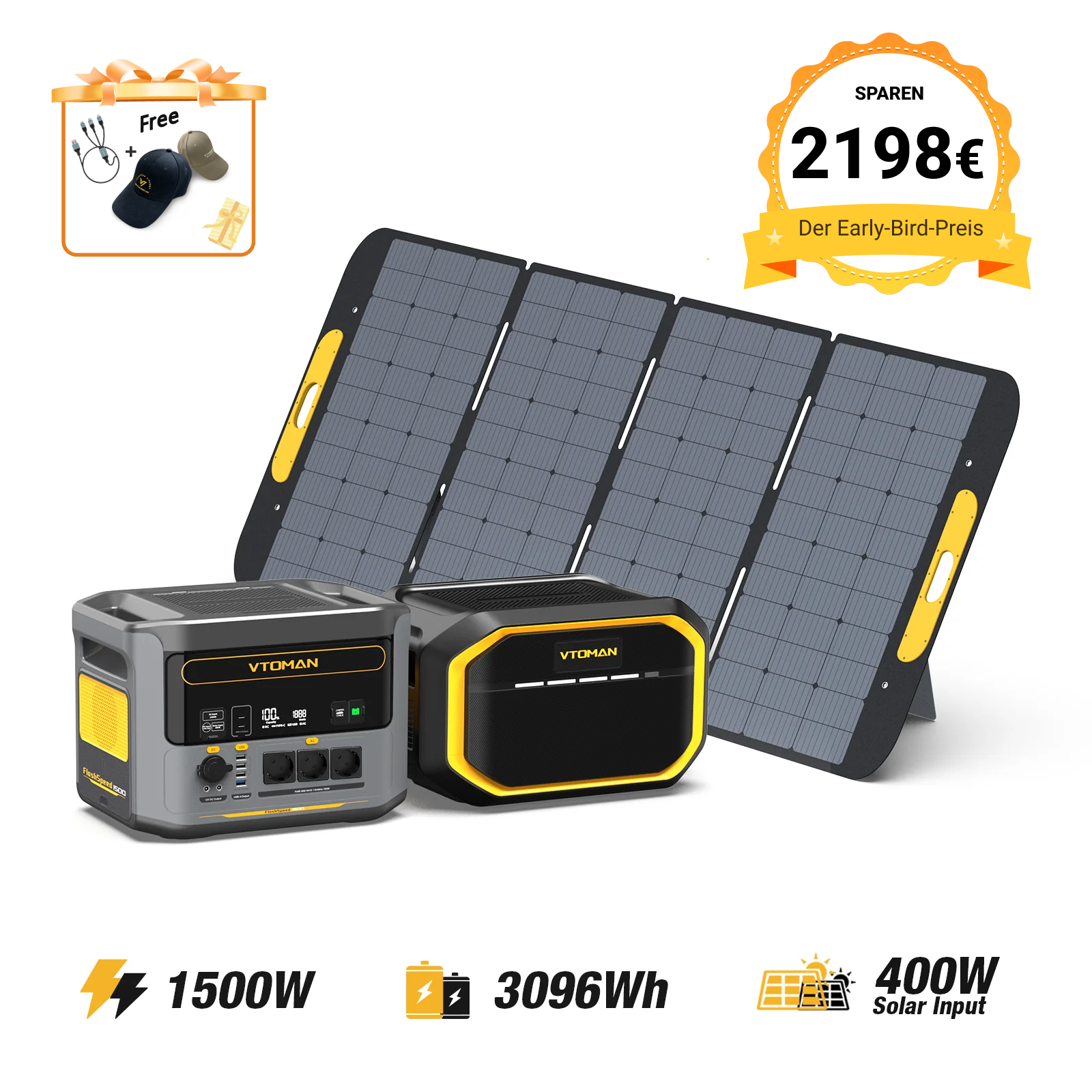 VTOMAN FlashSpeed 1500 Tragbare Powerstation