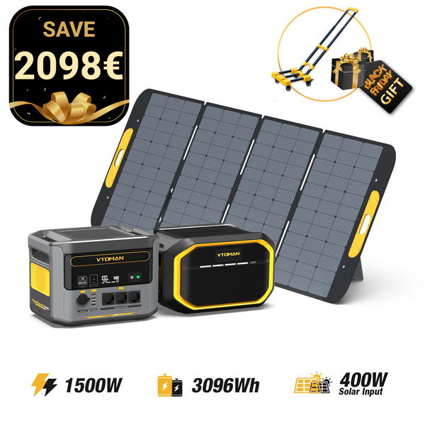 Bundle FlashSpeed 1500/3096Wh Zusatzbatterie 400W Solargenerator