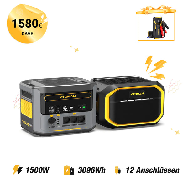 Bundle FlashSpeed 1500 + 1548Wh Zusatzbatterie