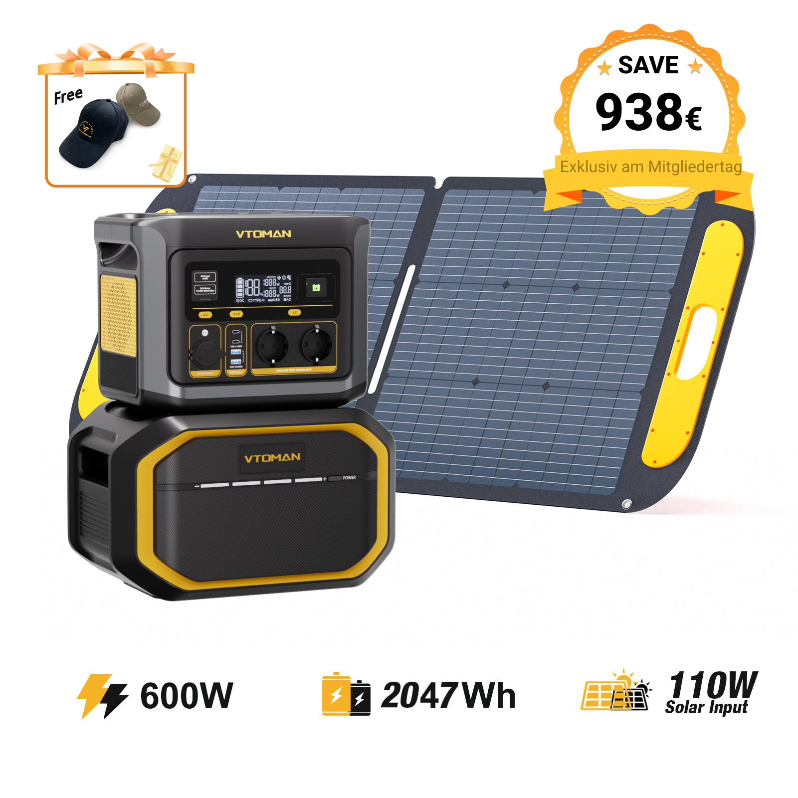 VTOMAN FlashSpeed 600 Tragbare Powerstation