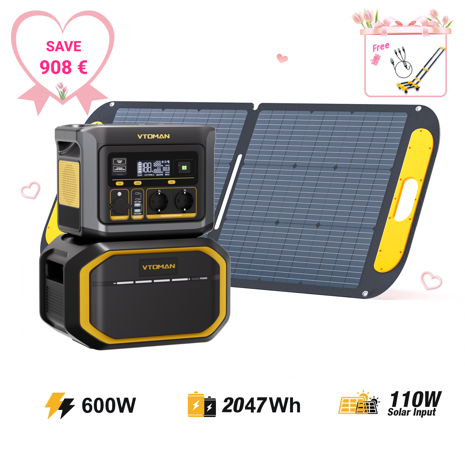 VTOMAN FlashSpeed 600 Tragbare Powerstation