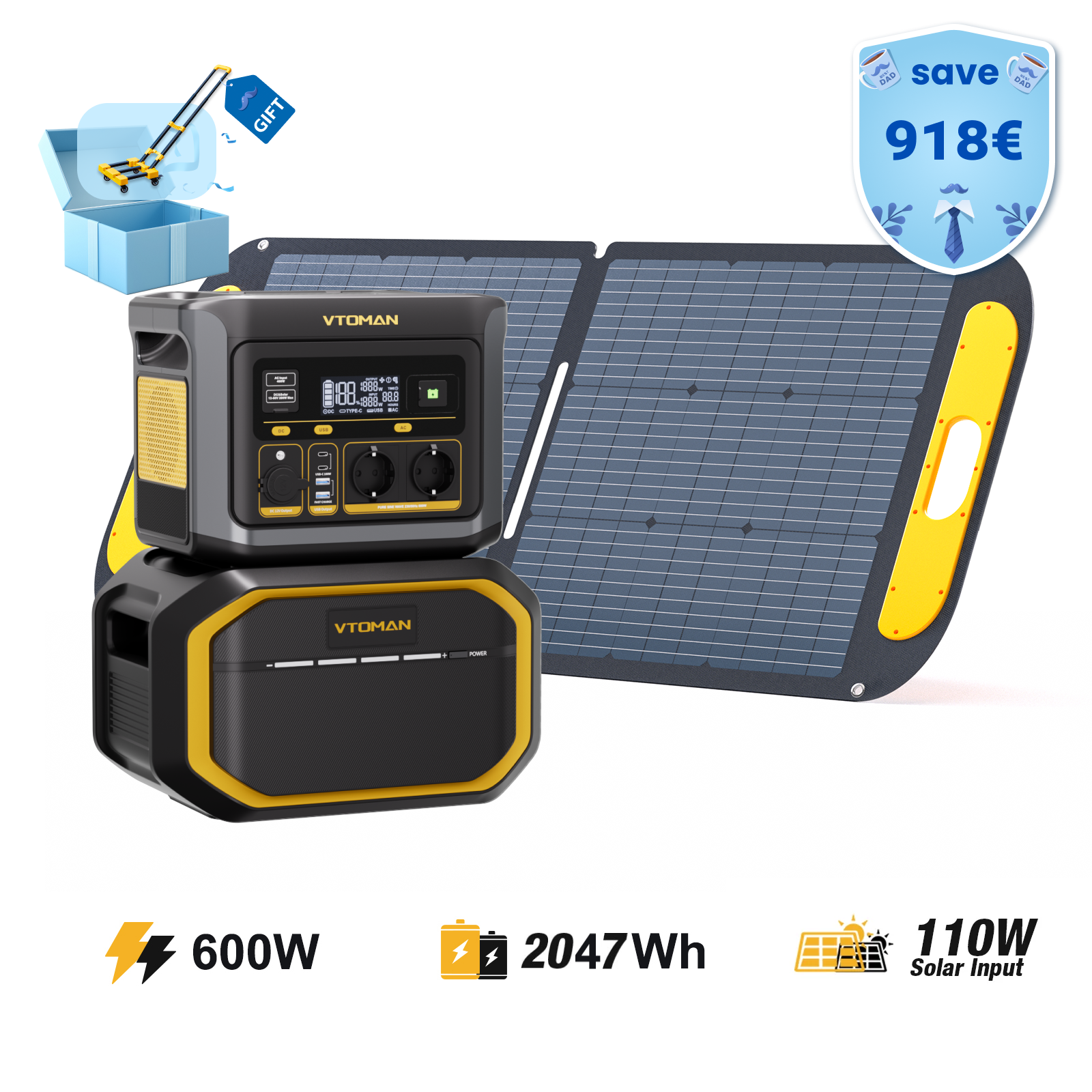 VTOMAN FlashSpeed 600 Tragbare Powerstation