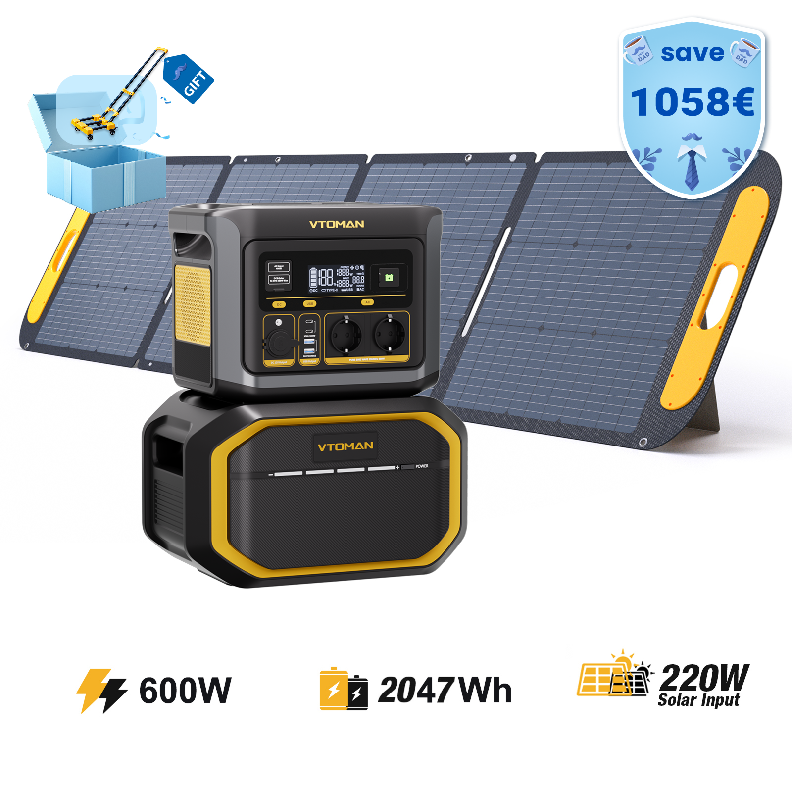 VTOMAN FlashSpeed 600 Tragbare Powerstation