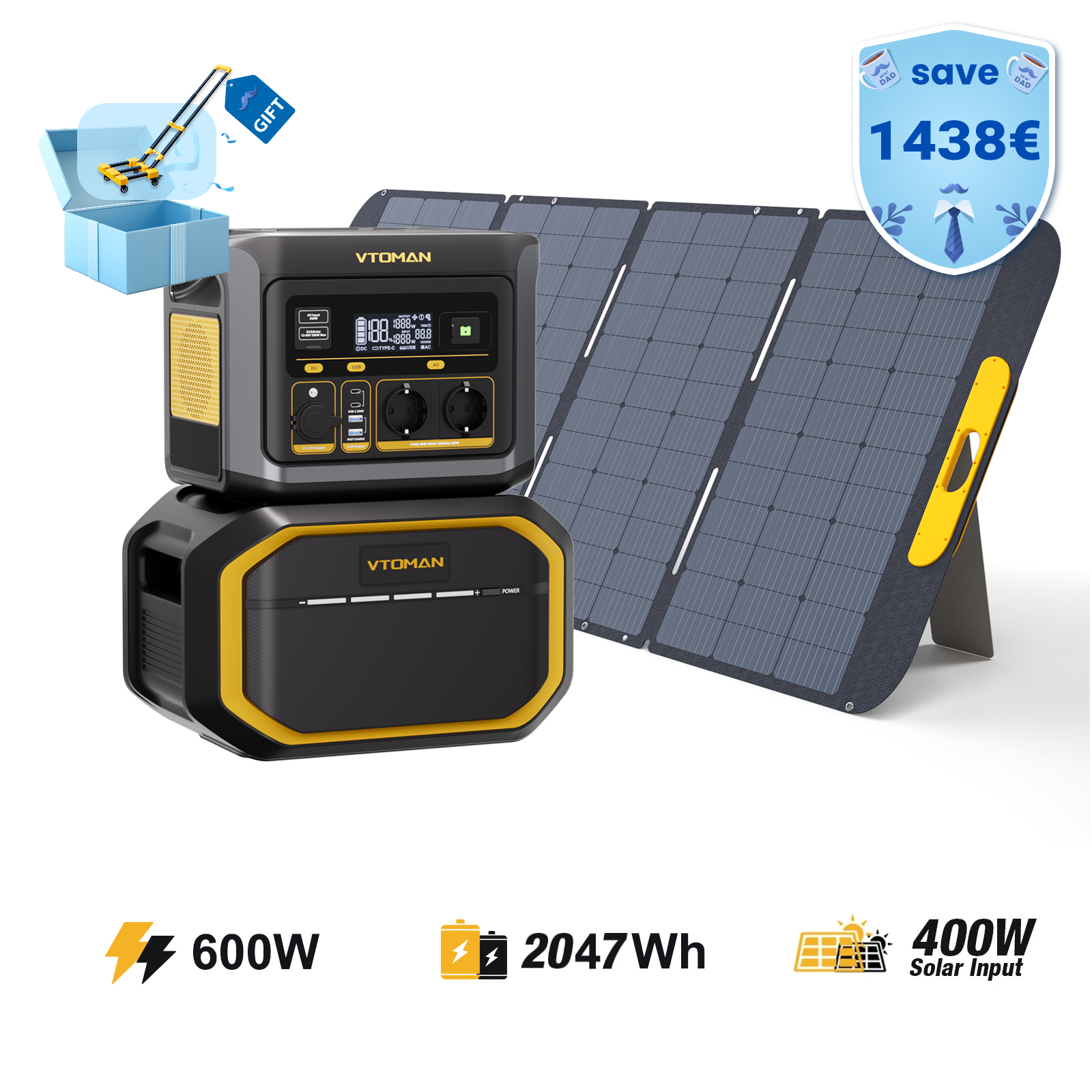 VTOMAN FlashSpeed 600 Tragbare Powerstation