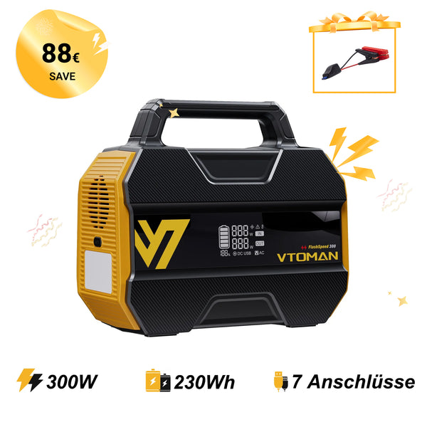 VTOMAN FlashSpeed 300 Tragbare Powerstation