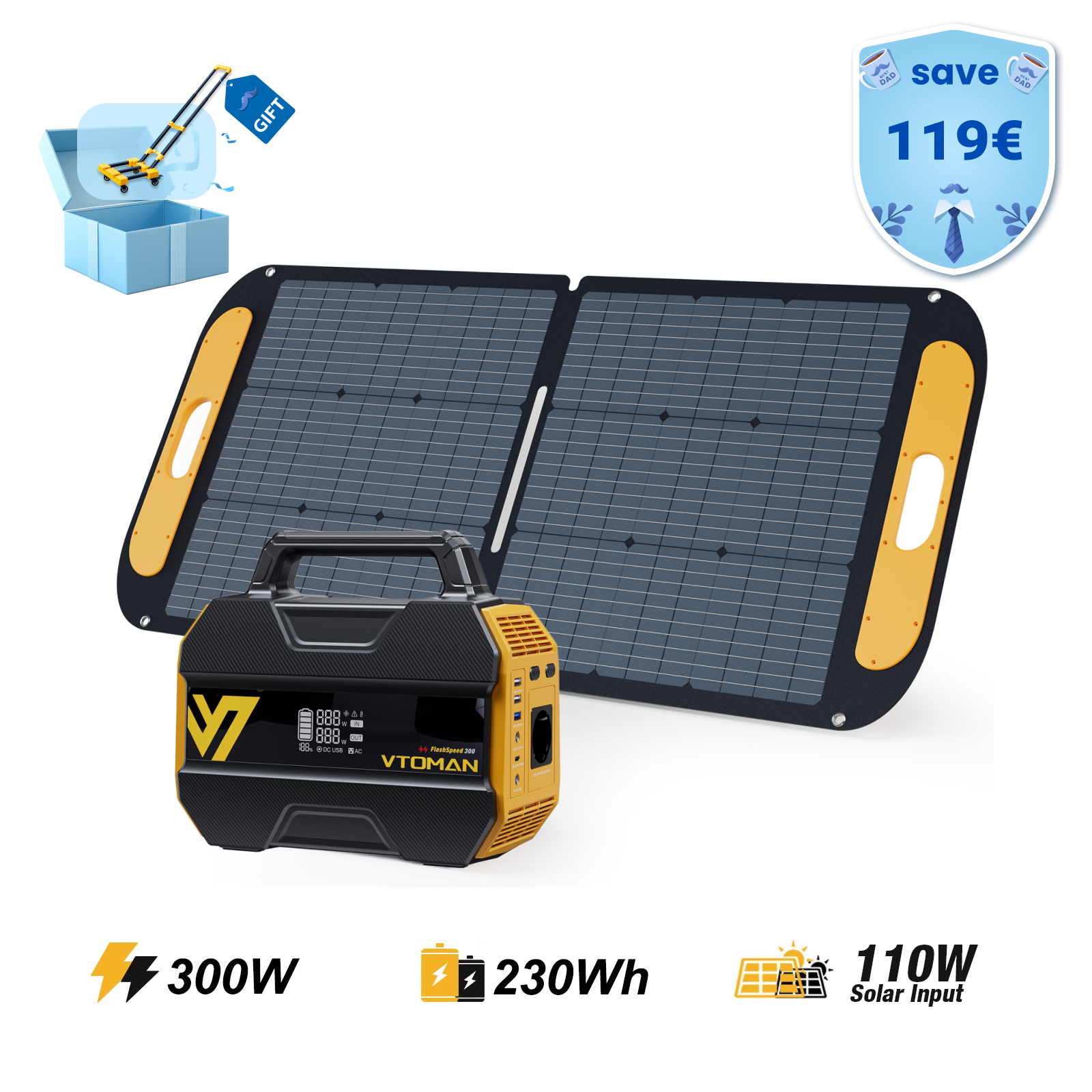 VTOMAN FlashSpeed 300 Tragbare Powerstation