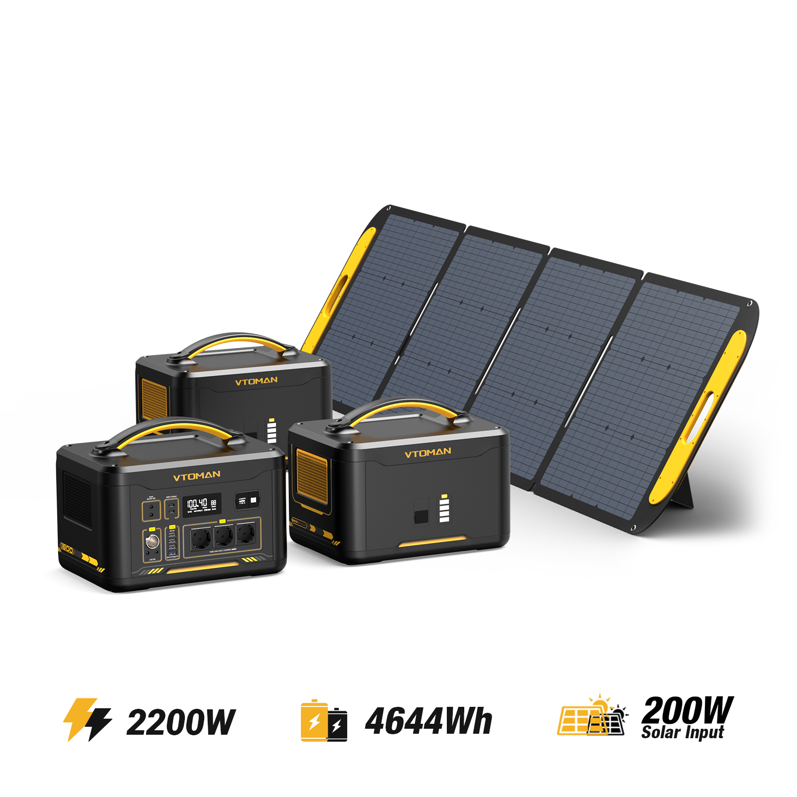 VTOMAN Jump 2200/4644 Wh 200W Solargenerator