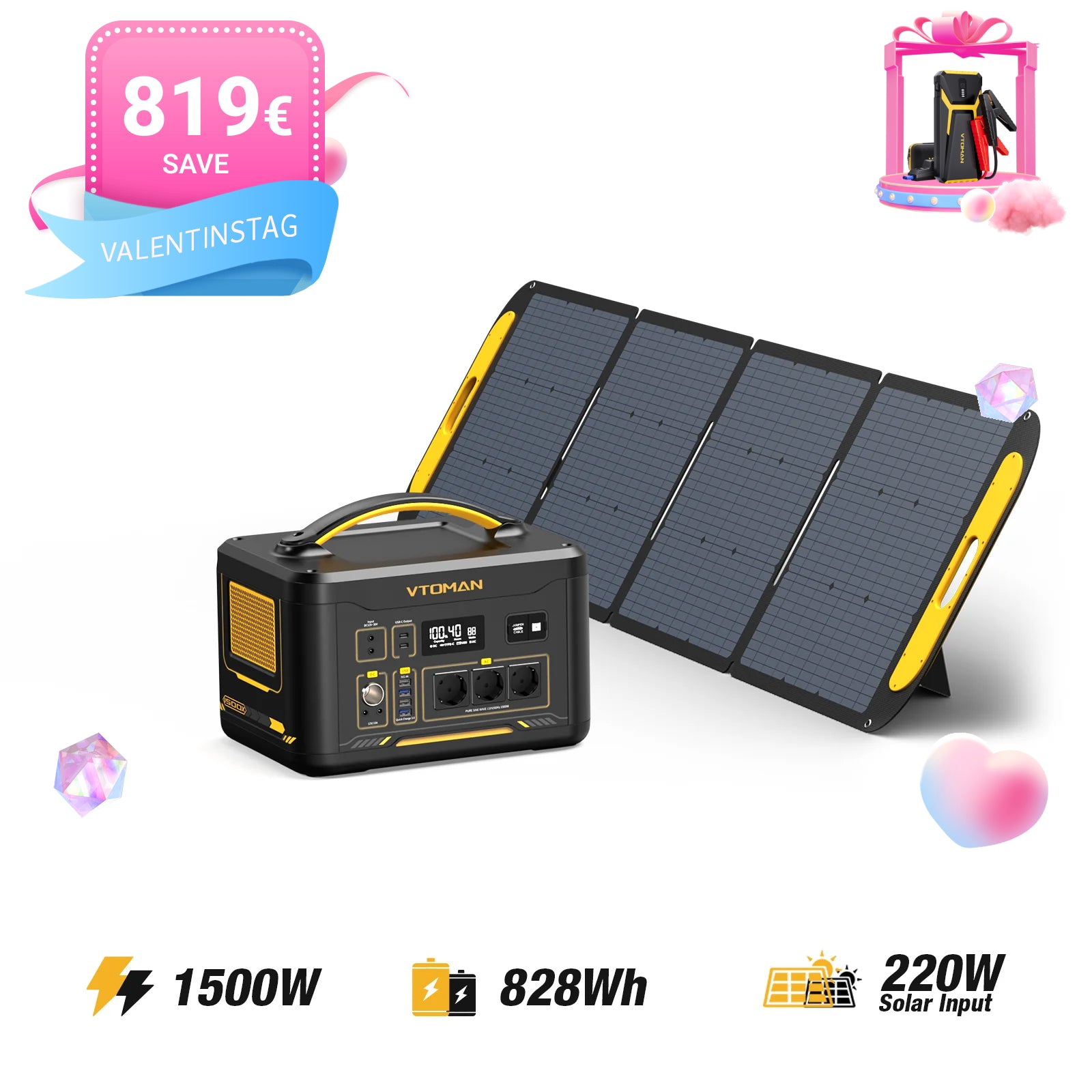 VTOMAN Jump 1500X Tragbare Powerstation