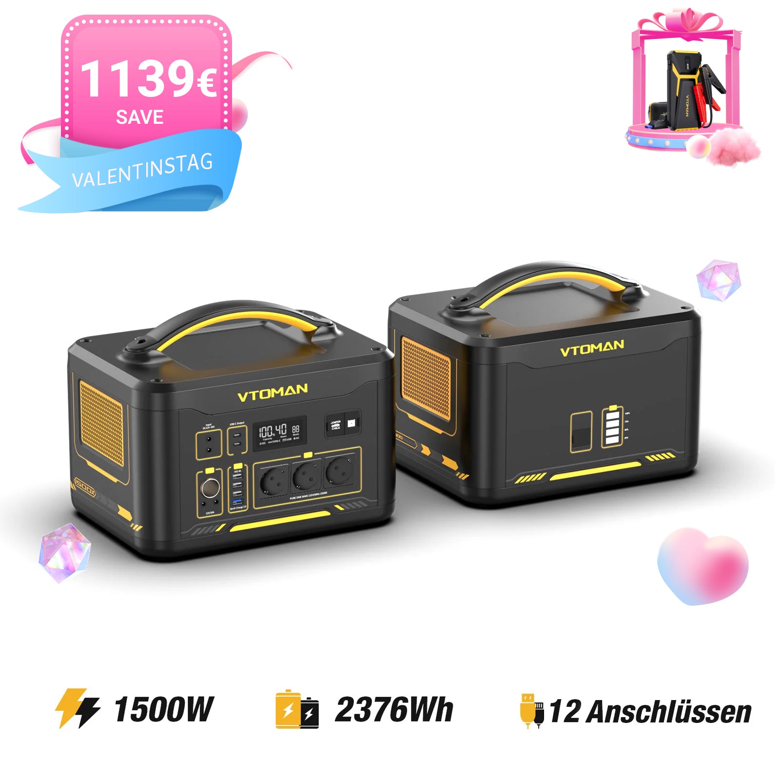 Bundle Jump 1500X+ 1548Wh Zusatzbatterie