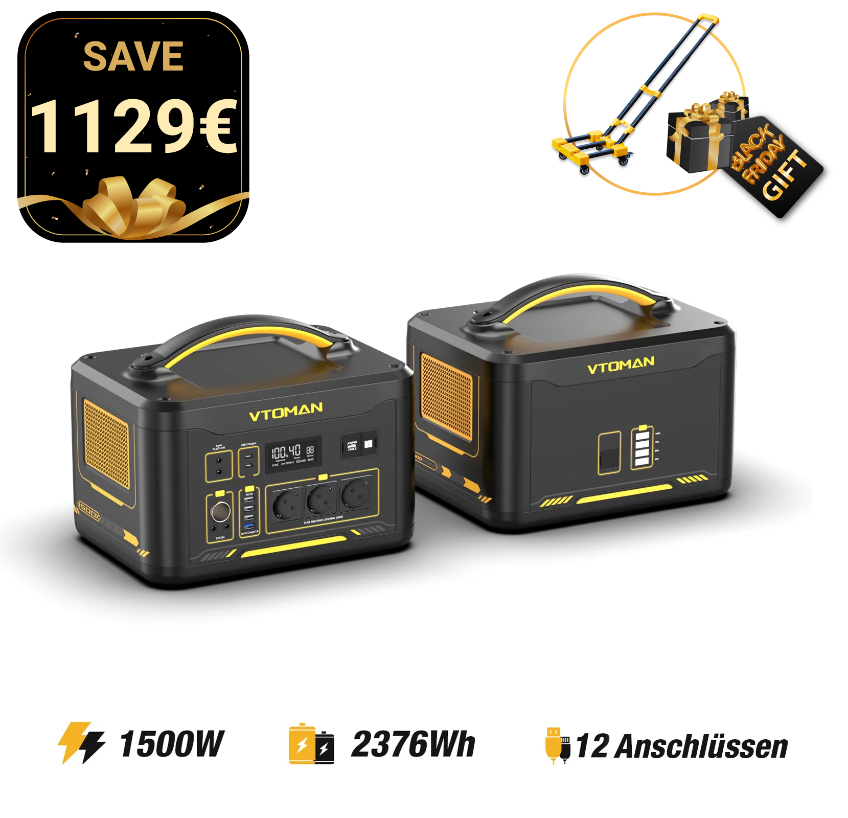 VTOMAN Jump 1548Wh Zusatzbatterie