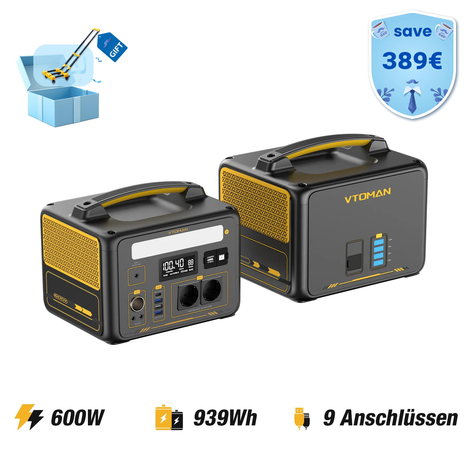 VTOMAN Jump 600X Tragbare Powerstation
